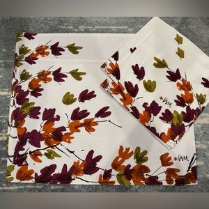 Set of 2 Placemats/2 Napkins- Vera Neumann- Fall Leaves